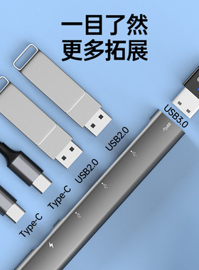 五合一USB扩展坞Type-C苹果