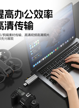 CF2.0三合一USB高速读卡器