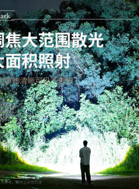 强光变焦防水长续航手电筒