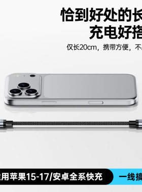 240W快充双Type-C磁吸数据线