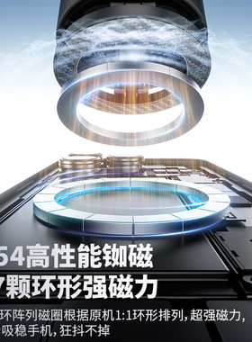 车载真空磁吸折叠伸缩手机支架