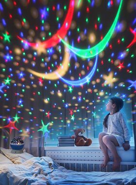 创意星空旋转投影灯夜灯礼物