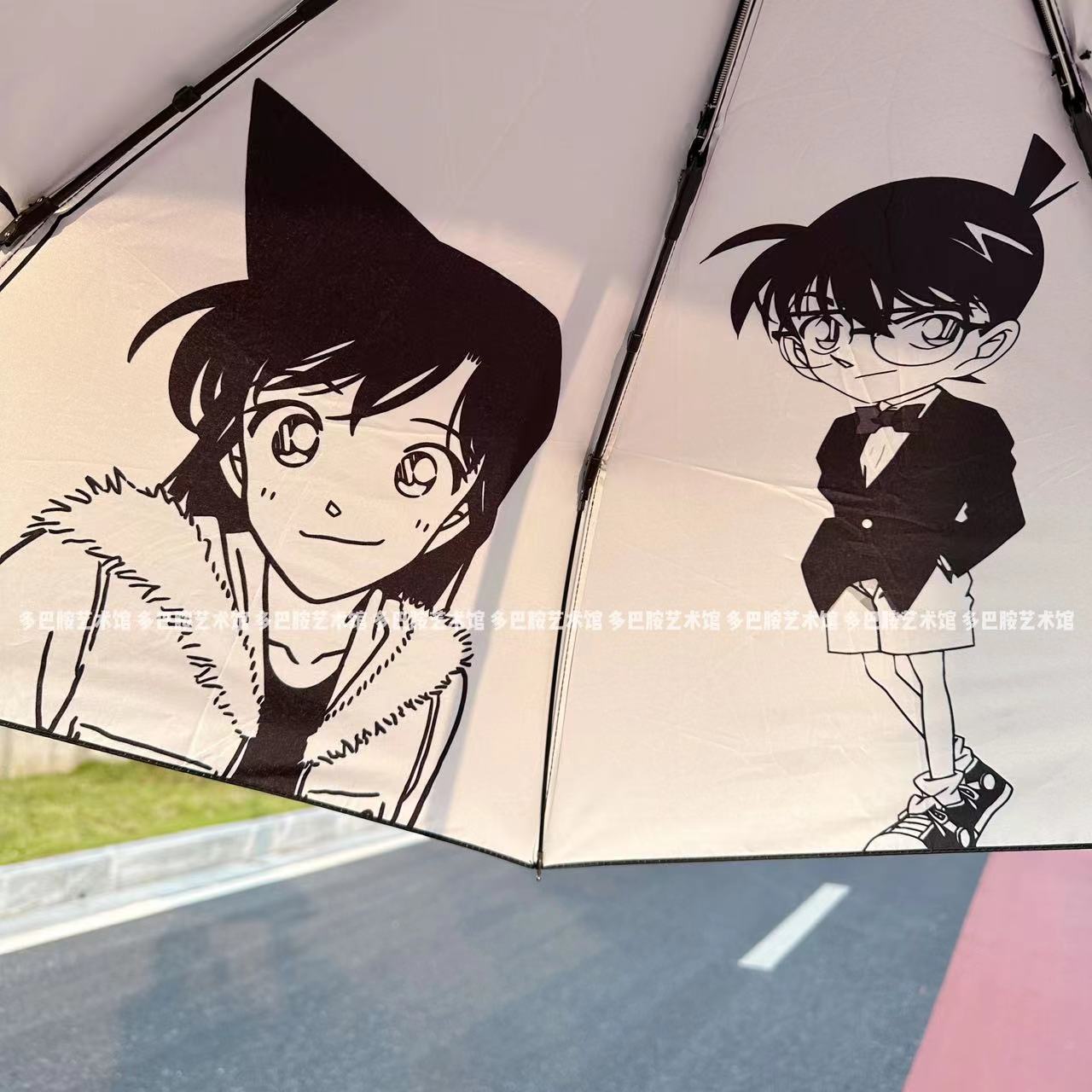 名侦探柯南周边动漫防晒伞怪盗基德痛伞自动晴雨伞学生折叠伞 - 图3
