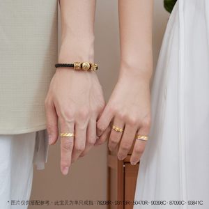 520礼物周生生永系列足金黄金戒指婚嫁送礼情侣结婚对戒78208R
