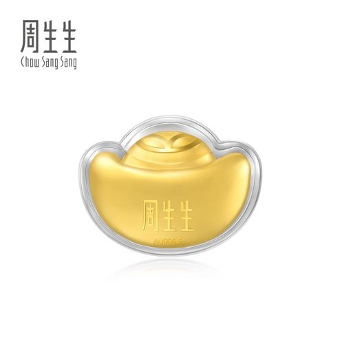周生生Au999.9黄金生生有礼财神不倒翁摆件95634O定价 - 图3