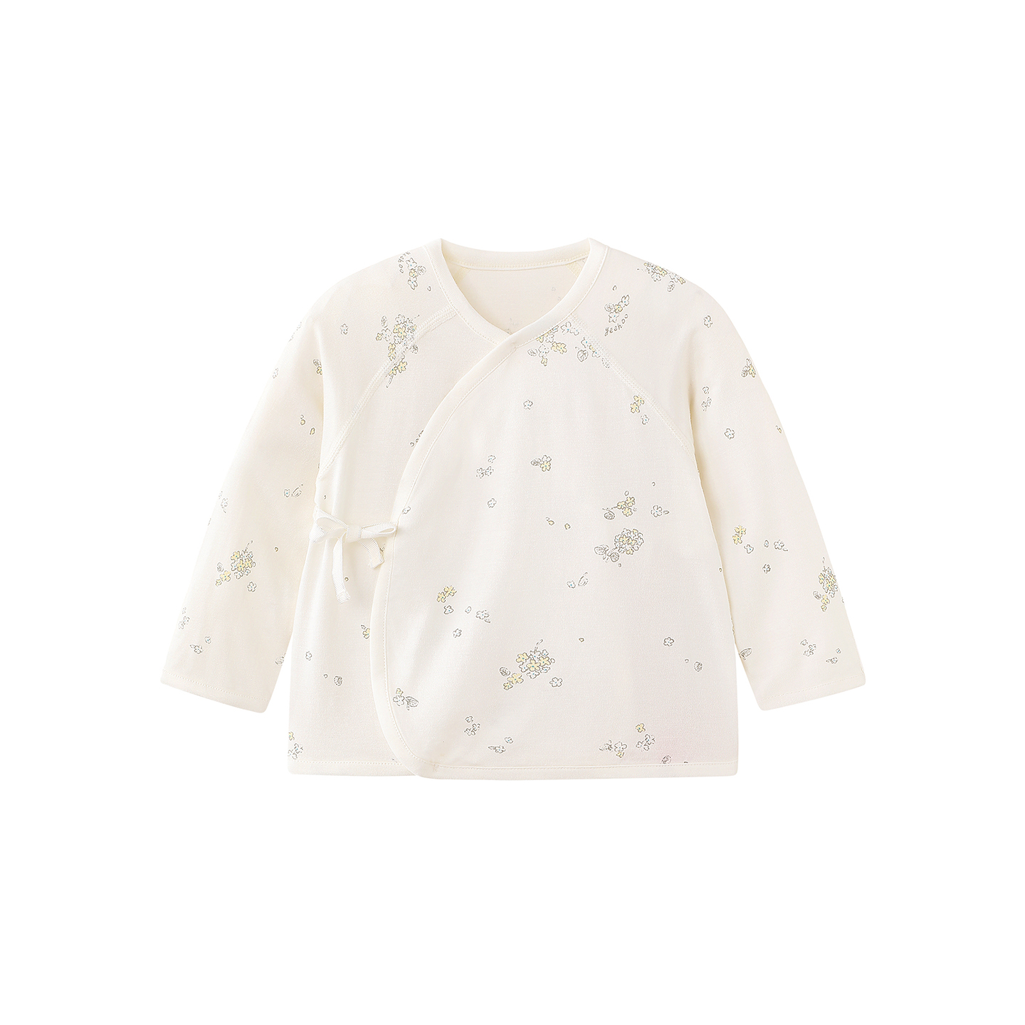 【商场同款】英氏儿童家居服上衣秋冬莫代尔男童女童新生儿半背衣 - 图3