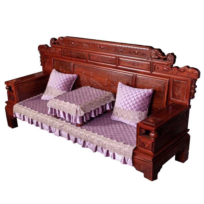 实木沙发组合坐垫组合套装中式新中式123套罩红木坐垫套家用四季