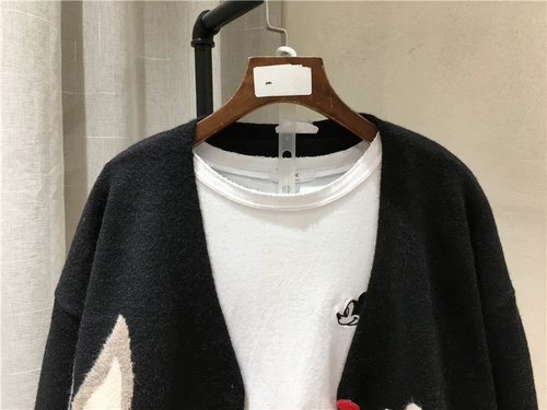 Демисезонный шерстяной свитер, кардиган, трикотажная куртка для школьников, в западном стиле, V-образный вырез