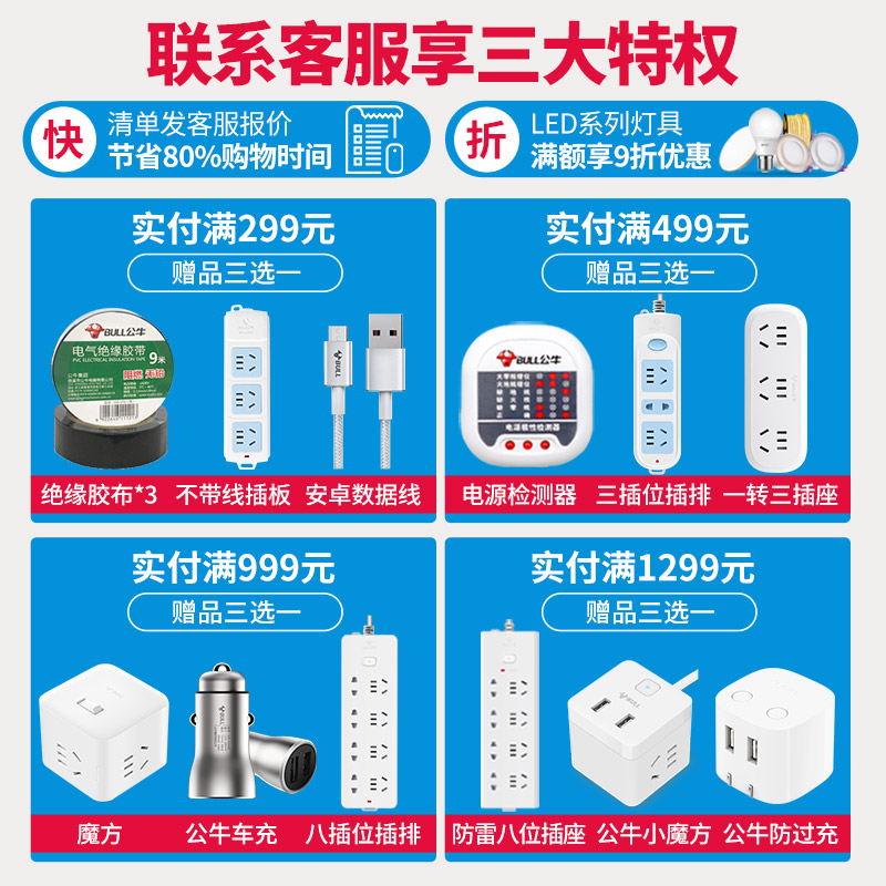 公牛三孔10A插座86型家用洗衣机油烟机冰箱专用10安三眼三插面板-图1