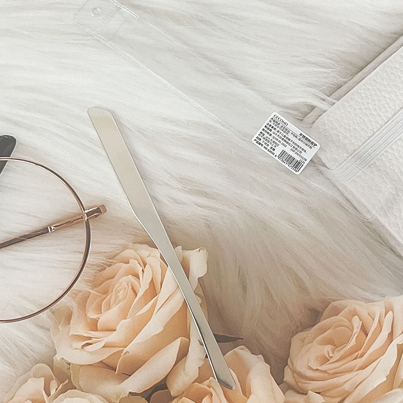 GECOMO格蒙不锈钢粉底铲精密化妆工具面部上妆铲子面部美容工具,淘宝优惠券,粉丝福利购,淘宝优惠卷