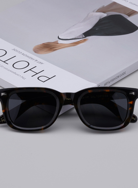 KLUTZ板材复古玳瑁色墨镜男板材MOSCOT太阳眼镜方形女可配度数