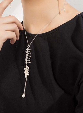 NISHINE/倪上设计原创设计师首饰 情人泪系列白色珍珠银项链吊坠