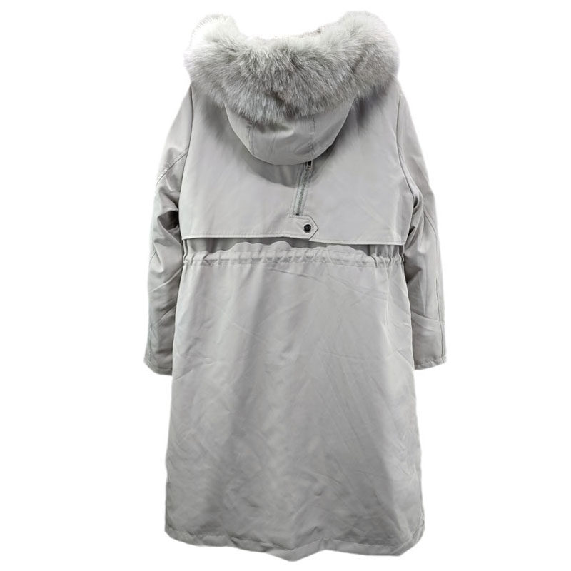 派克服女冬海宁皮草獭兔毛内胆可拆卸小个子中长款外套狐狸毛修身,淘宝优惠券,粉丝福利购,淘宝优惠卷