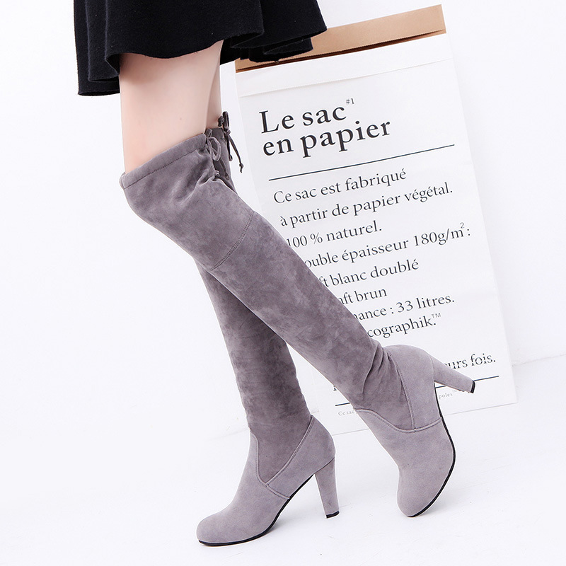 High Heel long Womens Boots big size43 shoes欧美过膝长靴高跟 - 图0