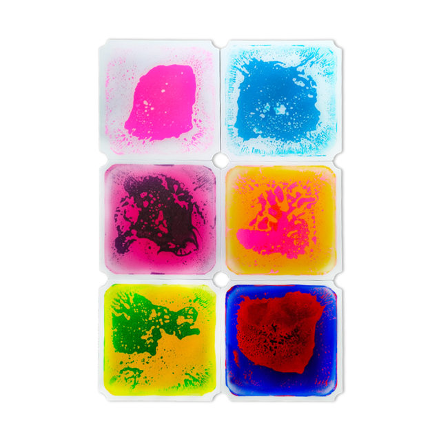 40CM marine style and ordinary climbing frame liquid color brick children's educational puzzle floor mat visual sensory mat