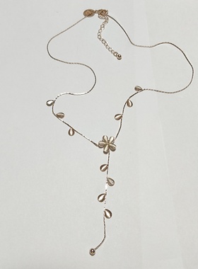 气质简约猫眼钻项链花朵锁骨链欧美时尚百搭学生女个性颈链短款L8