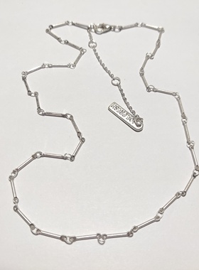 复古亚银色项链锁骨链欧美流行时尚百搭学生女式简约金属气质潮D4