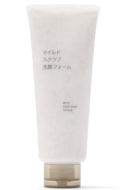 日本无印良品MUJI日版本土洗面奶温和磨砂洁面泡沫去角质洗面奶