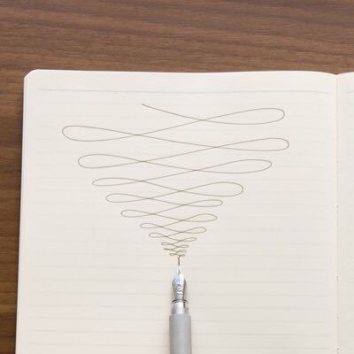 Muji's smooth horizontal grid is suitable for high-quality notebooks