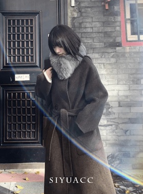 仿皮草灰色小围巾女秋冬季高级感