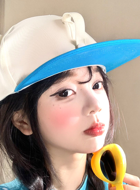 超人肥猪猪正反两戴平檐鸭舌帽女