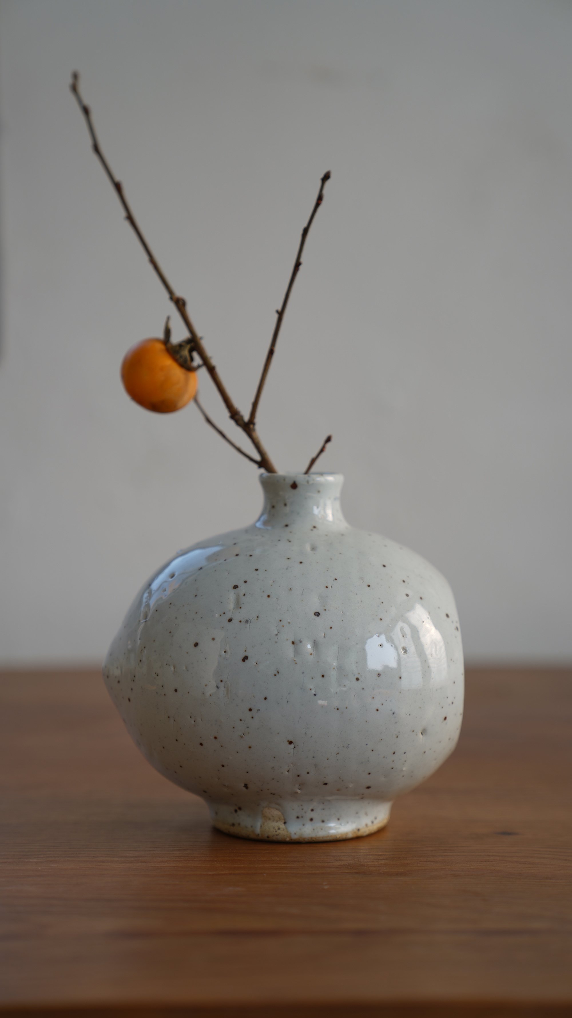 裂纹白化妆花瓶 花插