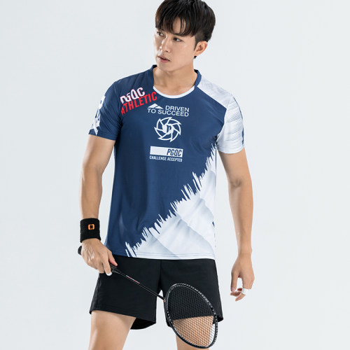 佩琪酷2026夏季新款羽毛球运动服男女套装修身速干短袖上衣潮团购 - 图0