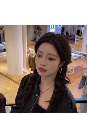 ECHOZOE 徐若晗同款浮雕耳环金色复古欧美饰品首饰圈圈耳饰女