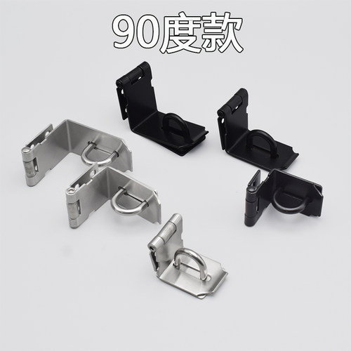 免打孔红古铜不锈钢锁扣老式门鼻子木门90度直角锁牌门扣门锁门栓 - 图2