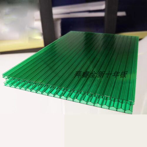 pc蜂窝阳光板四层蜂巢结构中空板透明隔断雨棚车棚门头外立面展会 - 图2