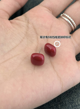 复古港风女秋冬过年耳饰耳钉显白