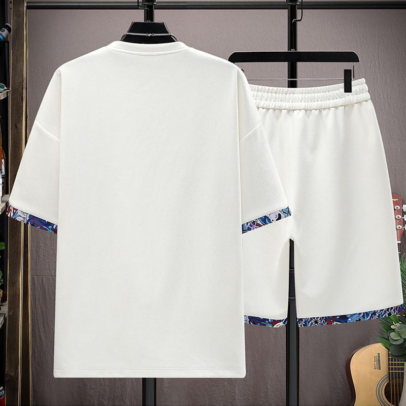 新中式中国风短袖夏季一整套休闲运动套装男生搭配两件套短裤一套,淘宝优惠券,粉丝福利购,淘宝优惠卷