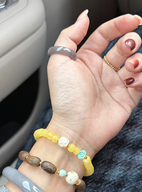 和田玉糖玉戒指指环附证书