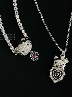 CeroEnMi满钻Kitty项链