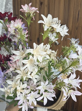 7叉兰花仿真花婚礼堂挑高花材