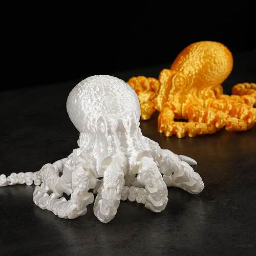3D打印龙摆件章鱼乌贼仿真八爪鱼动物模型关节可动手办儿童玩具男 - 图3