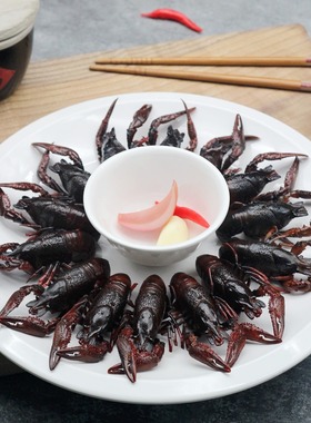 PVC摆件小龙虾菜品装饰