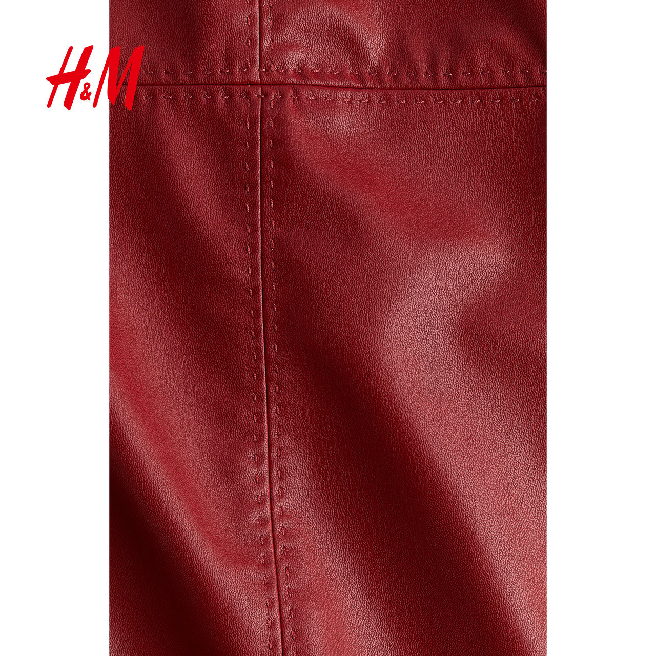 HM女装红色连衣裙冬季新年战袍无袖圆领修身内搭迷你裙1256408,淘宝优惠券,粉丝福利购,淘宝优惠卷