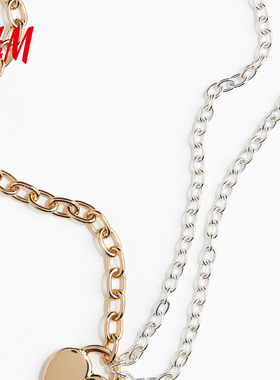 HM女装2026春季新款双色吊坠项链1302874