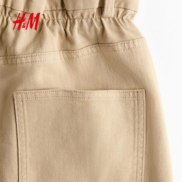 HM Women's Pants 2026 Summer New Basic Commuting Wear Paper Bag Waist Bermuda Shorts 1333443