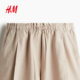 HM ກາງເກງກາງເກງຂອງແມ່ຍິງ summer linen blend drawstring shorts 1259172