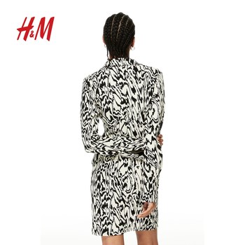 HM women's dress summer new women's fashion simple button drape shirt dress 1188554