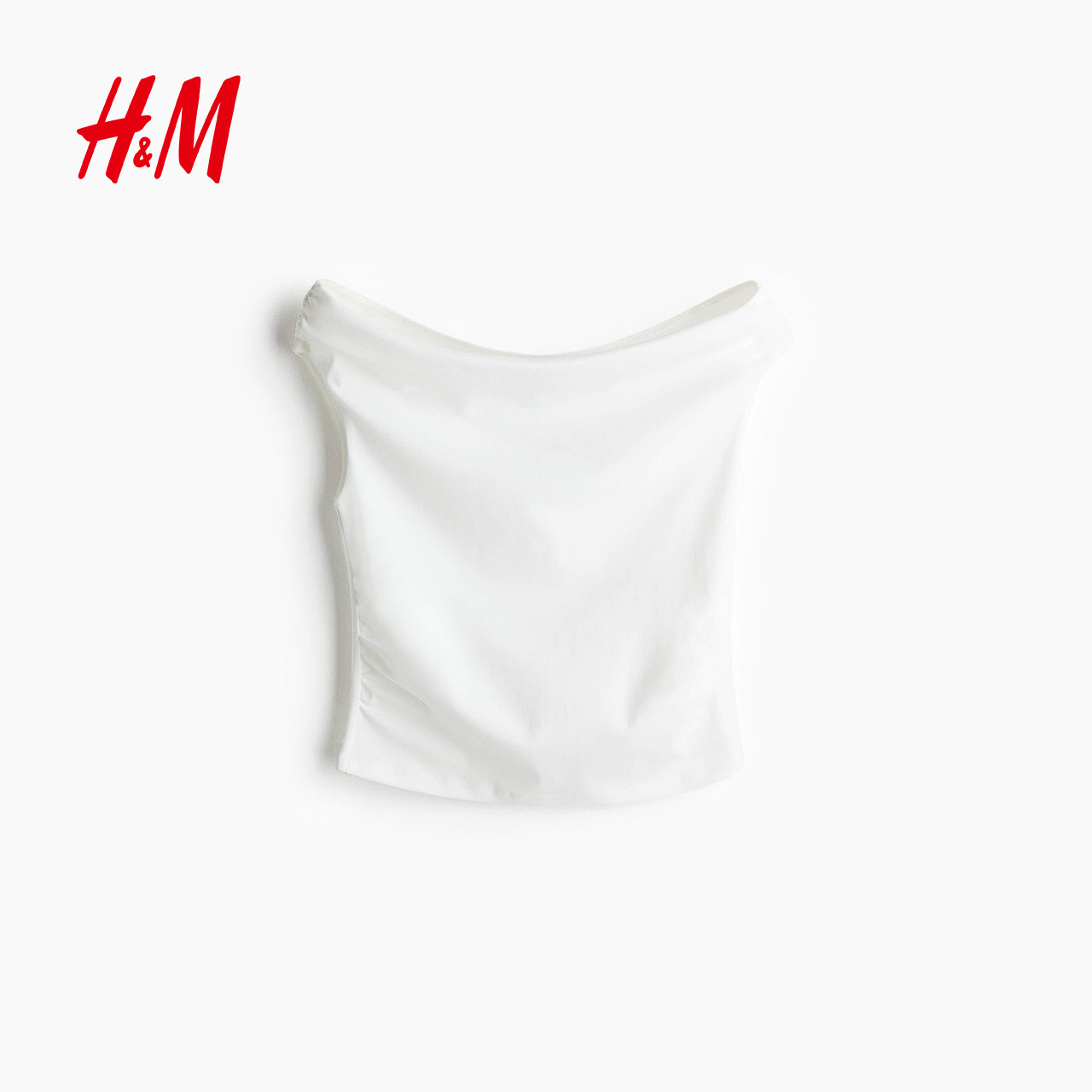 HM夏季女装时尚休闲垂坠露肩上衣1297846