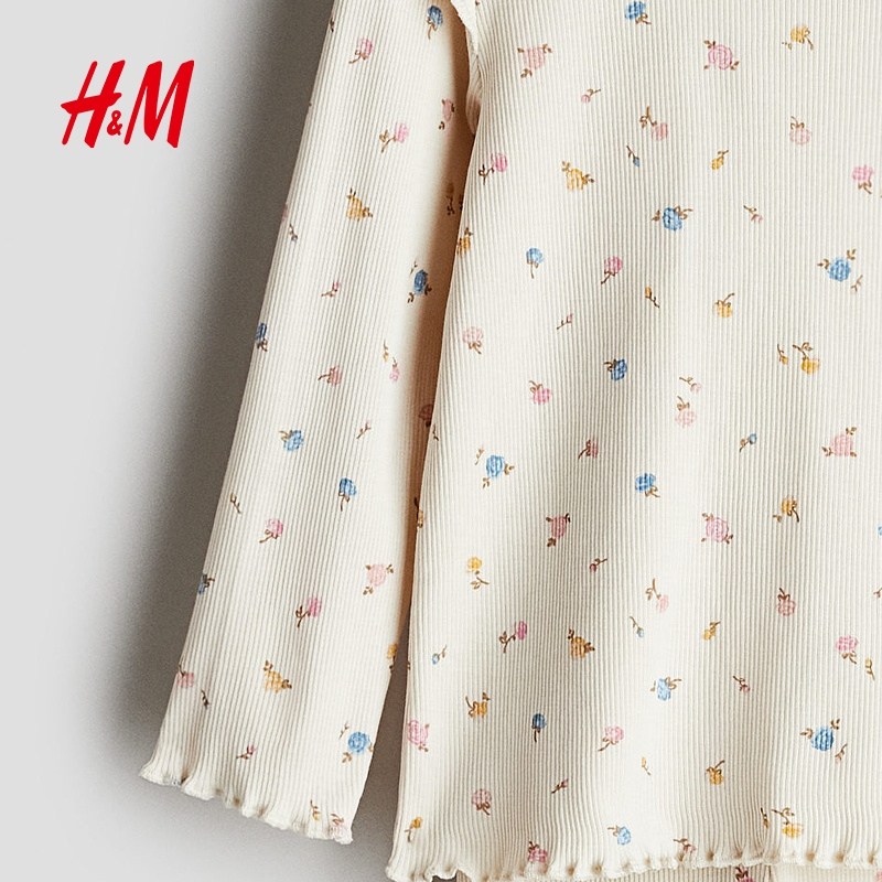 HM童装女婴套装3件式冬季棉质汗布套装1268701,淘宝优惠券,粉丝福利购,淘宝优惠卷