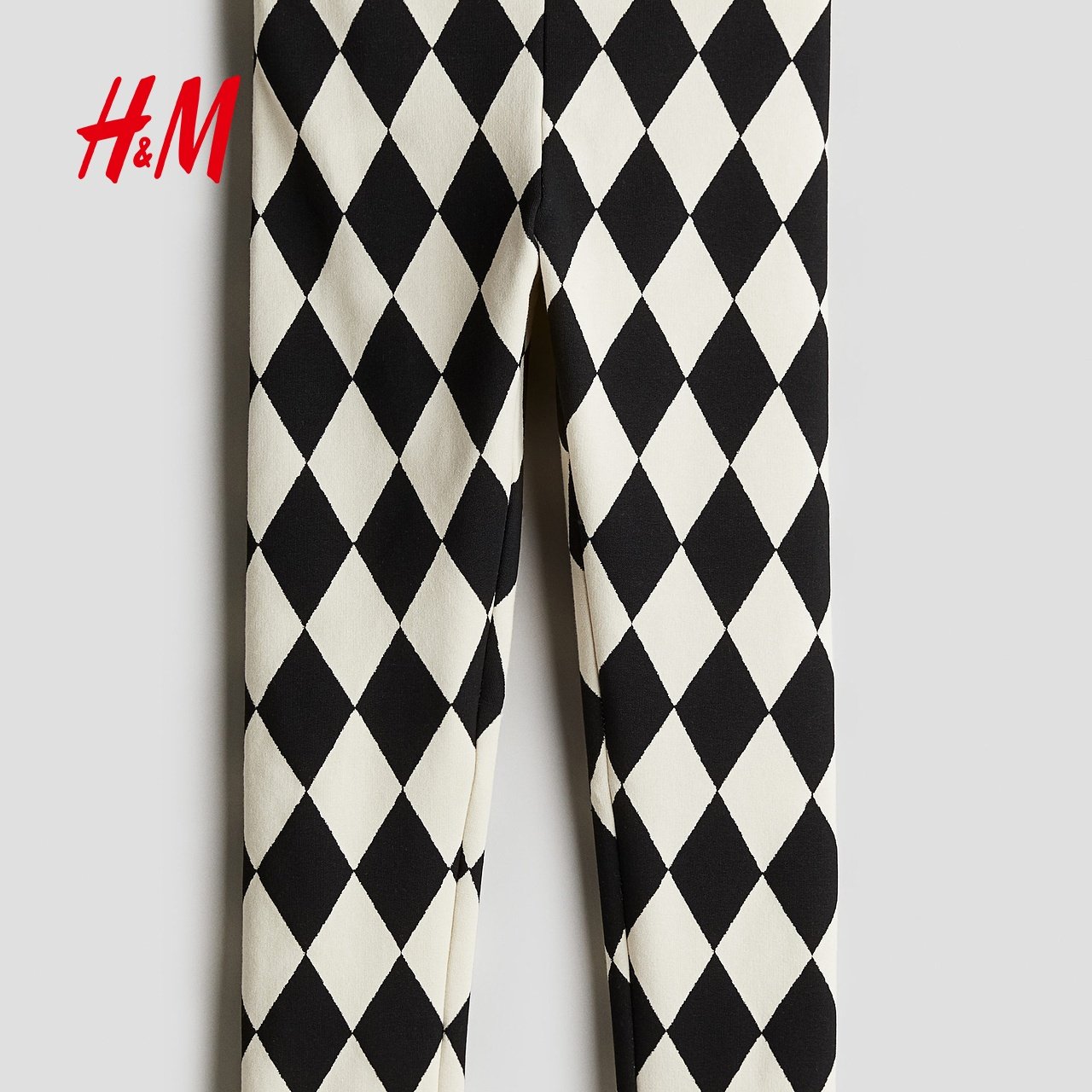 HM冬童装儿童女童裤子冬印花重磅休闲裤松紧带长裤打底裤1009288,淘宝优惠券,粉丝福利购,淘宝优惠卷