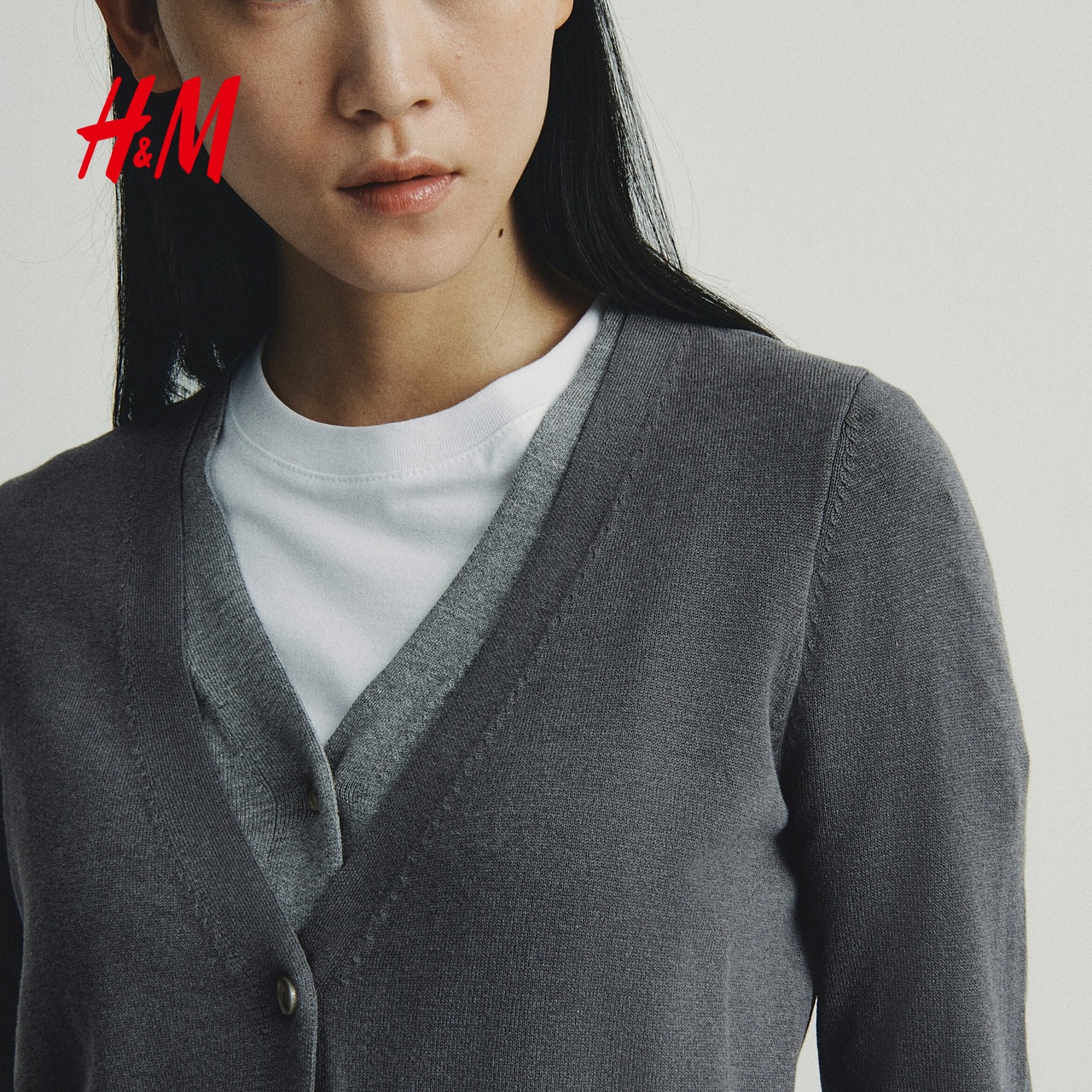 HM2025秋季新款女装层叠感开衫1317321 - 图2