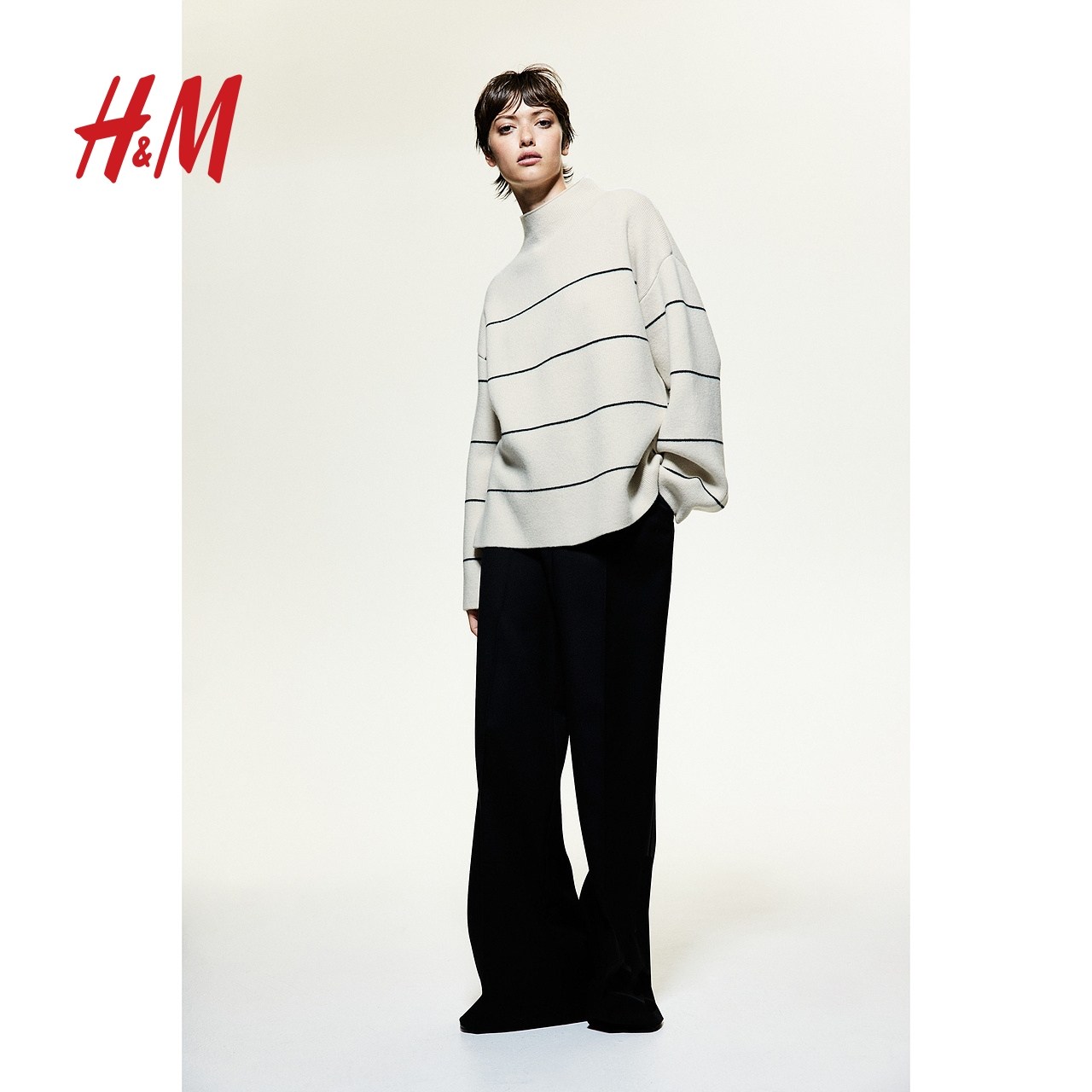 HM女装羊毛冬季舒适柔软时尚羊毛混纺高领套衫1246710,淘宝优惠券,粉丝福利购,淘宝优惠卷