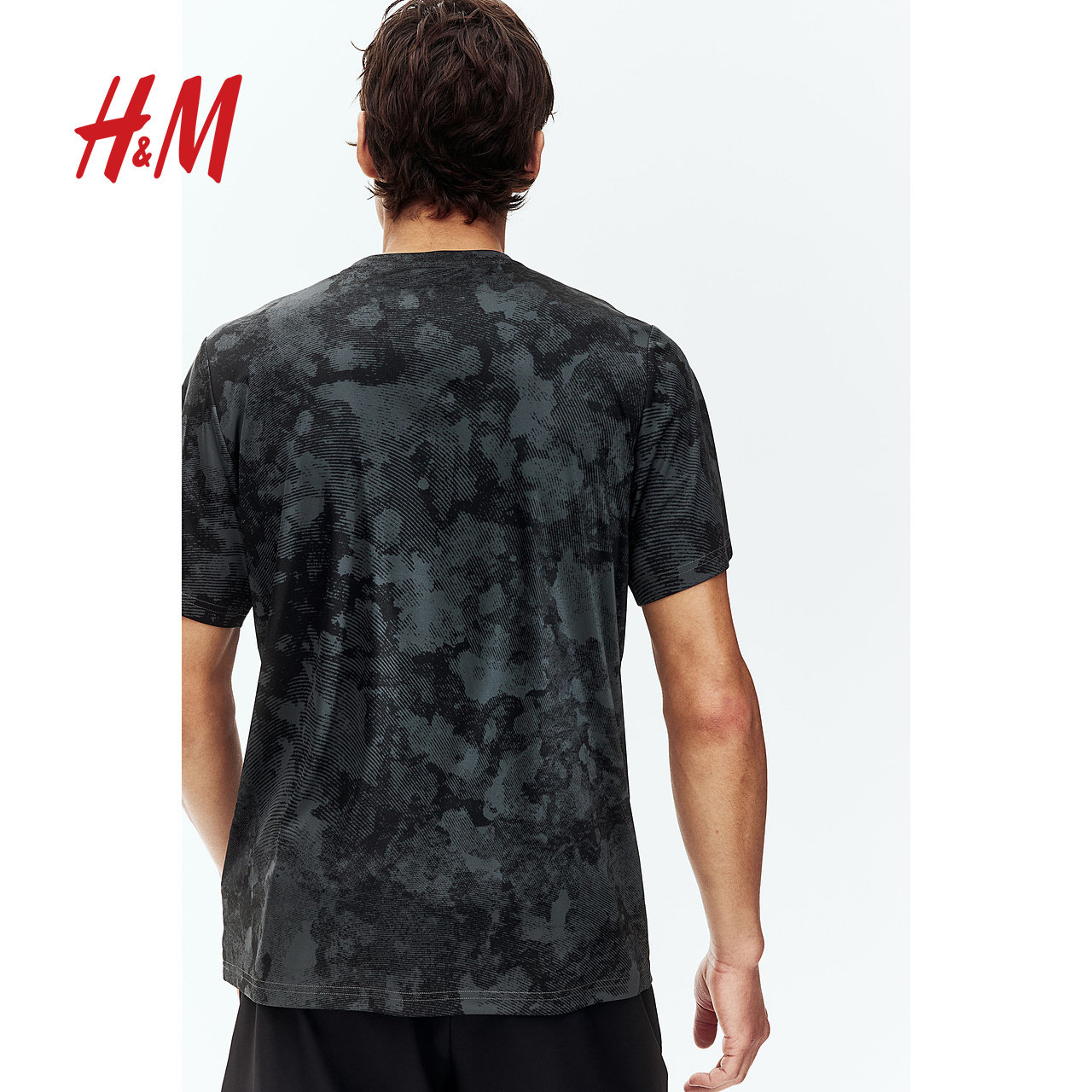 【H&M MOVE DryMove™】男士运动T恤轻薄健身运动短袖上衣1158136,淘宝优惠券,粉丝福利购,淘宝优惠卷
