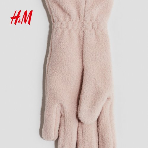 HM2025冬季新款童装儿童女童抓绒分指手套1208772 - 图0