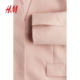 HM S/S 2025 Women's Suit Autumn New Collarless Twill Casual Commuting Suit Jacket 1277884